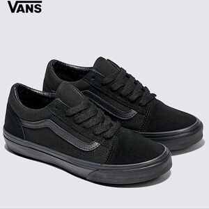 NIB Brand New VANS Old Skool Black-on-Black Unisex Big Kids Boys Youth Size 13